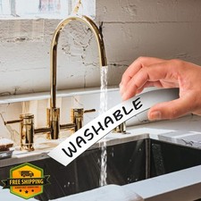 LLPT Dry Erase Magnetic Label Strips 10 Pack 2"x12" Writable Fridge Whiteboard