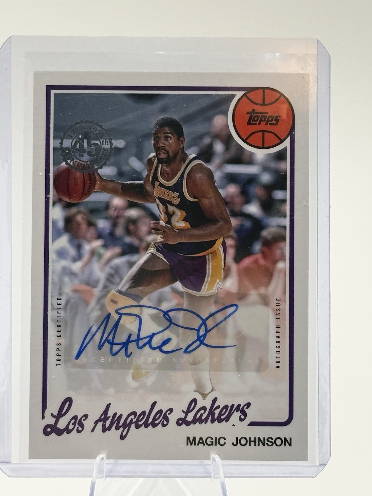 2025-26 Topps - 1980-81 Topps Basketball Autographs Magic Johnson #80B2-MJ (AU)