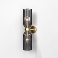 Klassische Wandleuchten 2X40W E14 In Grau Gold IP20 - Elegant Und Stilvoll