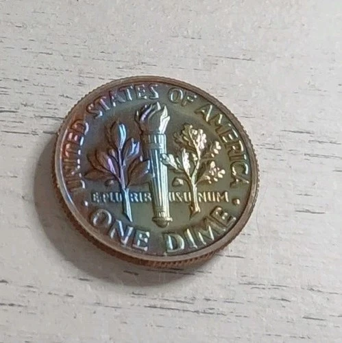 1970-S Rainbow Rev. Proof Roosevelt Dime ~ Free Shipping! #5