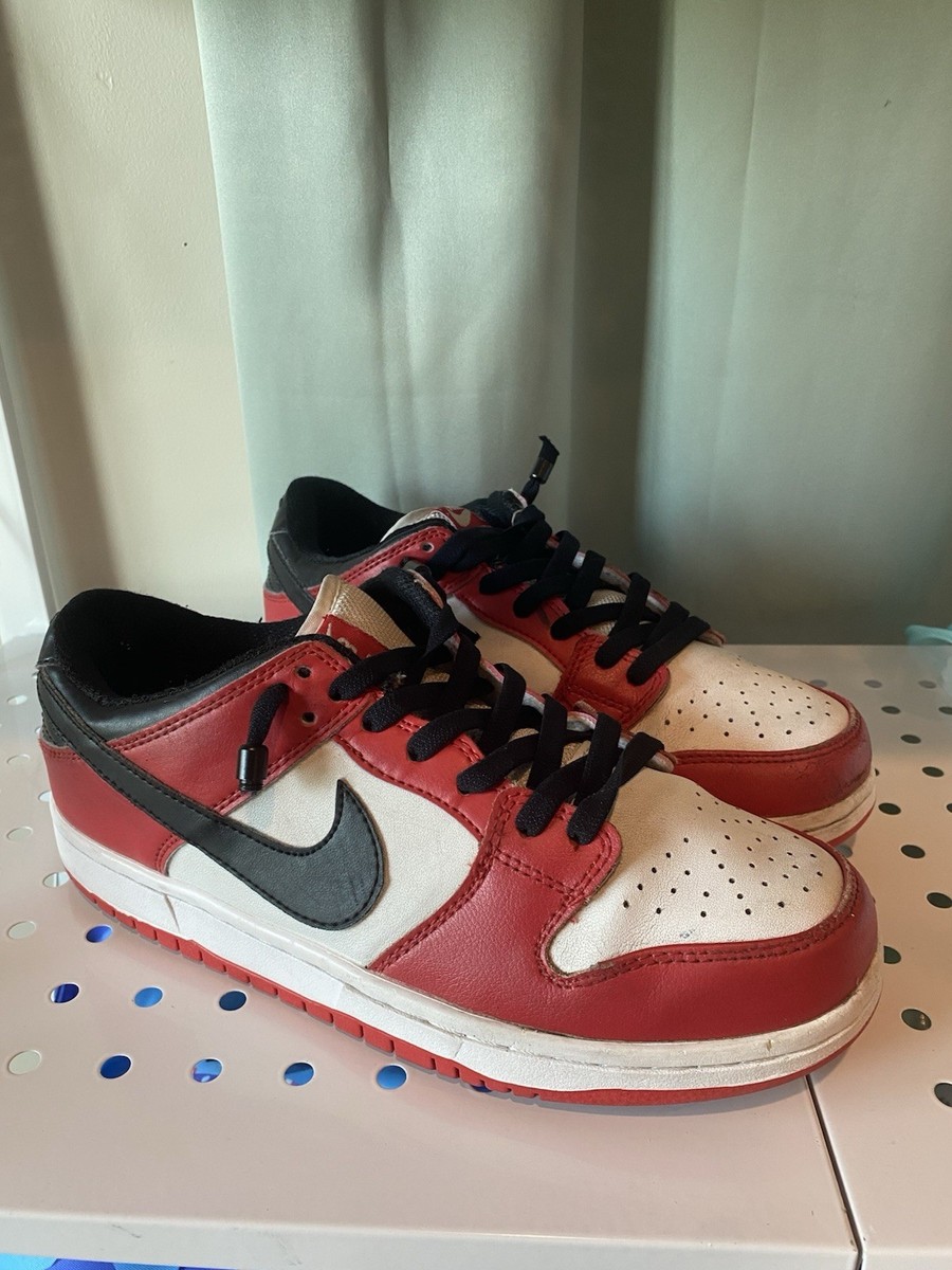【Nike SB】 正規品★ Dunk Low Pro Chicago Varsity Red Black Nike Sb Dunk Low Pro J-Pack Chicago Varsity Red Black-White