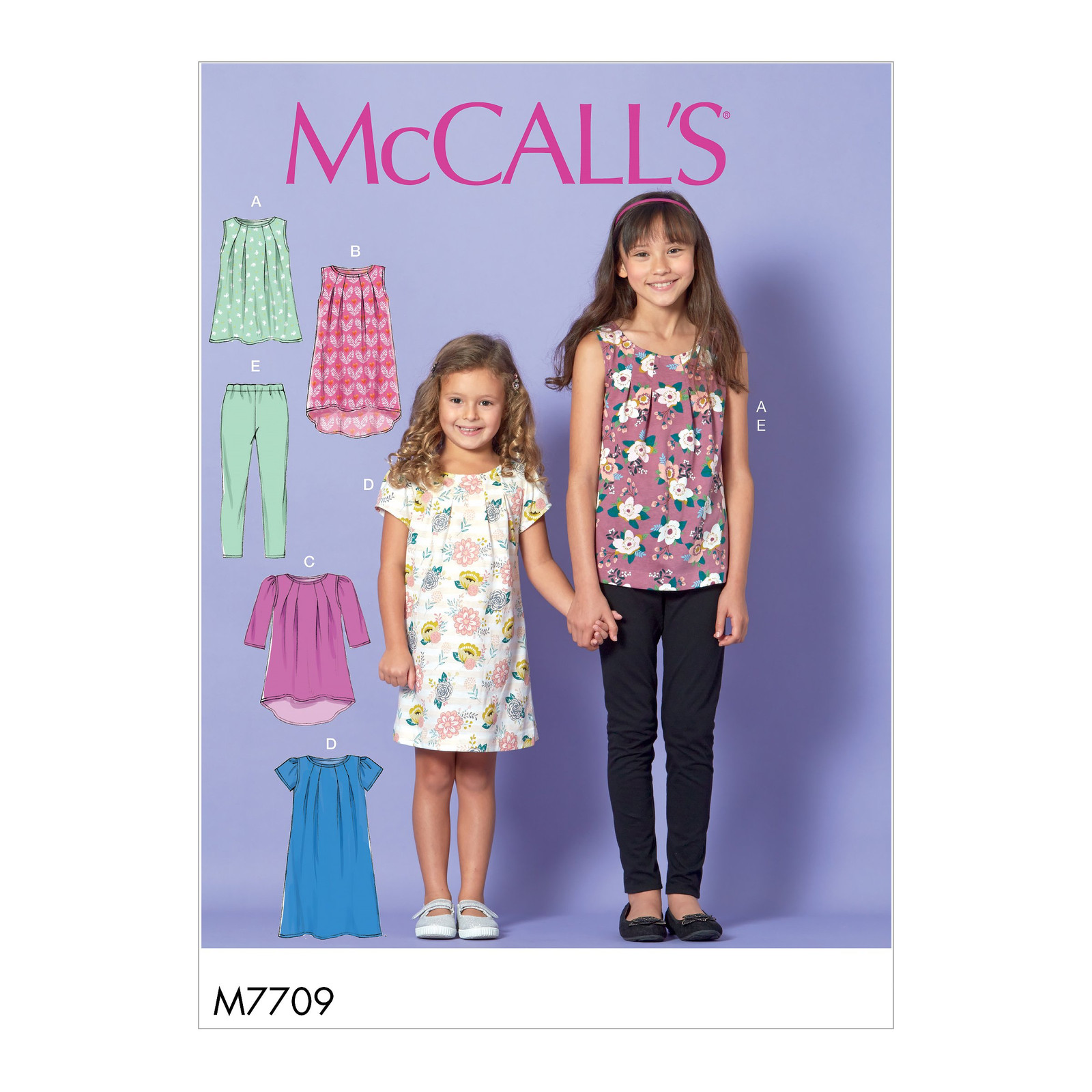 McCall Patterns Girls Tops Dresses Leggings Sewing Designs