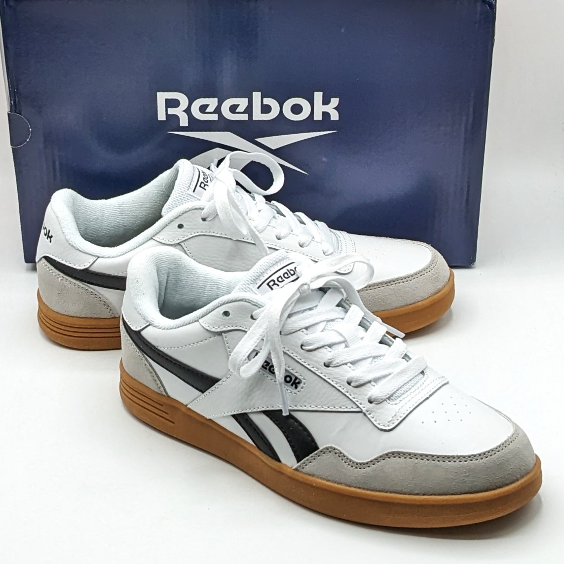 Reebok "Club C" Women's Leather with Gum Sole Athletic Tennis Shoes (White) NEW