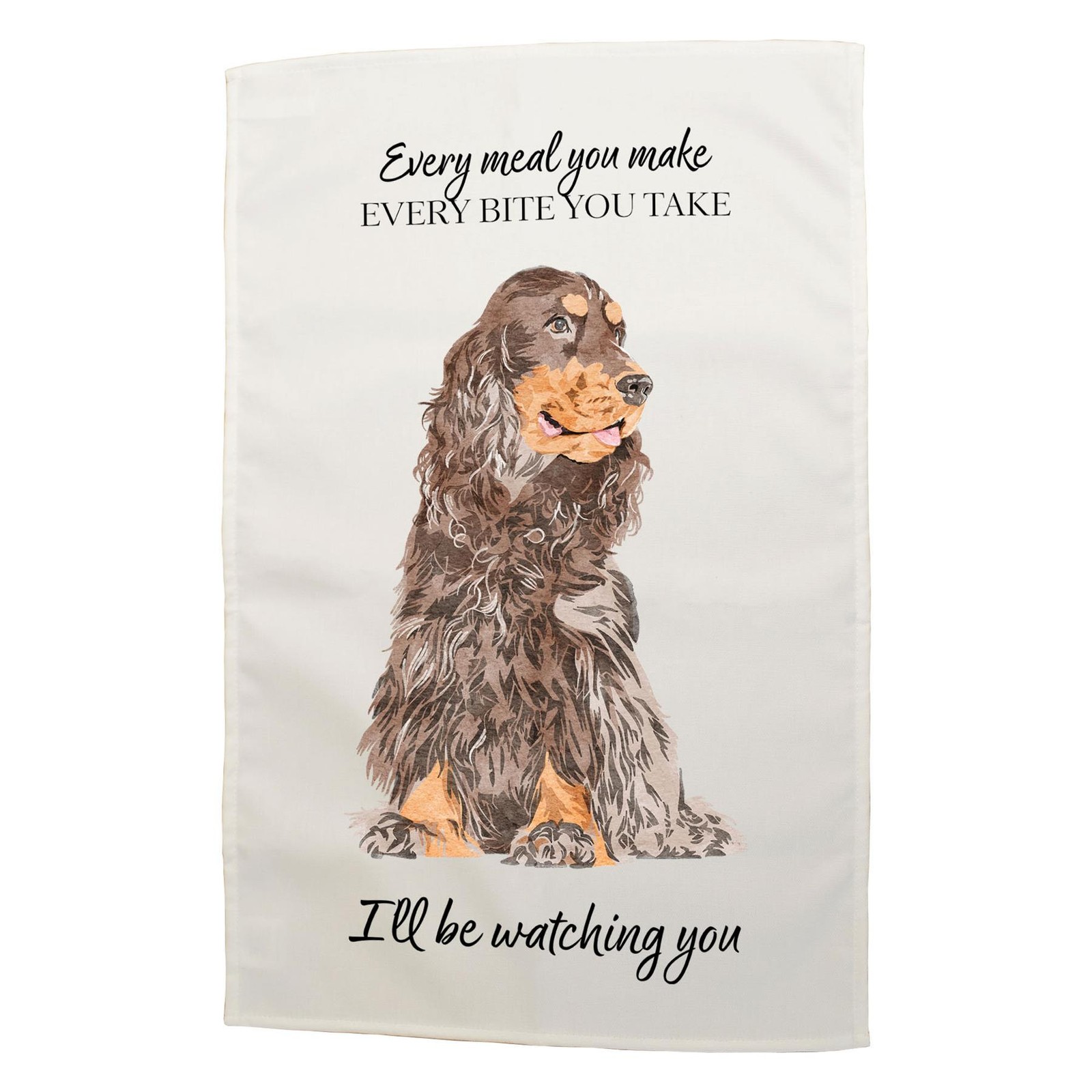Cocker Spaniel Brown Dog Decorative Gift Dog Lover Cotton Rectangle Tea Towel