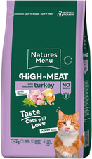 High in Meat - No Grain Dry Food for Adult Cats with Deboned Turkey - ,25Kg 0.95 per kilo