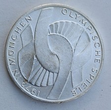 BRD 10 DM Silbergedenkmünze Olympische Spiele 1972,