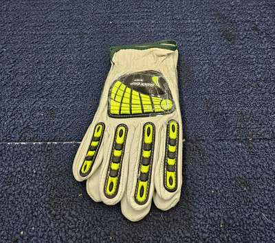 (2 PAIRS) SGI Shock Grip Impact Resistant Safety Gloves RN#940 Size Medium