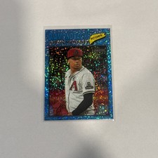 2026 Topps Heritage #263 Justin Martinez Chrome Light Blue Sparkle Diamondbacks