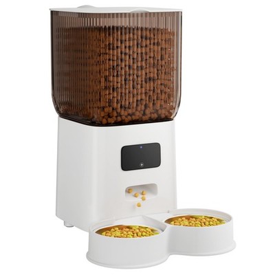 Gzenlos Cat Feeder Automatic, Automatic Cat Feeder WiFi with Remote Feeding C...