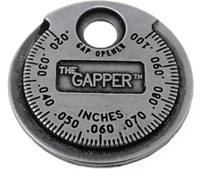 Spark Plug Gap Tool 0.020-0.100in Coin Style Gapper Gauge Steel Automotive