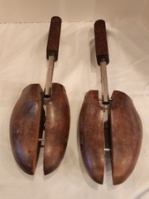 Vintage Shoe Keeper No 5 LARGE Mohawk Rochester NY Shoe Tree Co. Split Toe Pair