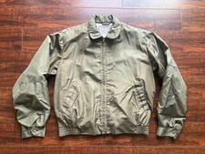 Vintage 1950s McGregor Army Green Dupont Antron Nylon Anti Freeze Jacket 40 MED