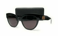 BALENCIAGA BB0050S 001 Black Grey Women's Sunglasses 55 mm