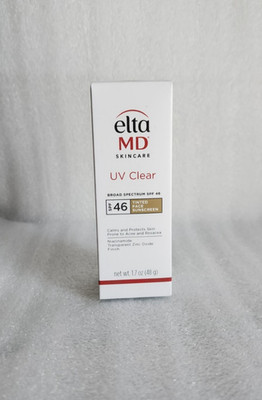 Elta UV Clear Tinted Face Sunscreen SPF 46 | 48g 1.7oz- EXP 07/2027, New