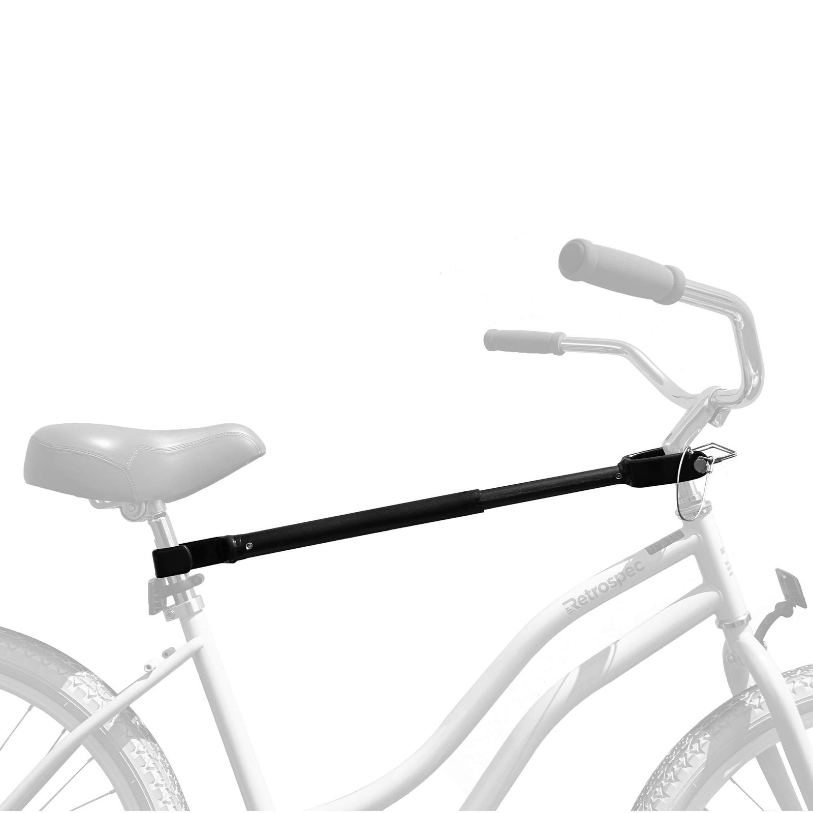 Retrospec Bike Rack Cross-Bar Top Tube Adjustable Adapter Black 18”-28R