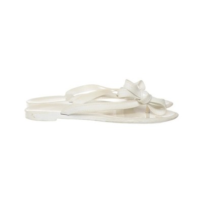 Stuart Weitzman, Flip Flops, Größe: 37 1/2, Weiß, Damen #X7Y