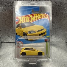 Hot Wheels '99 Honda Civic Type R EK9 Yellow + PROTECTOR