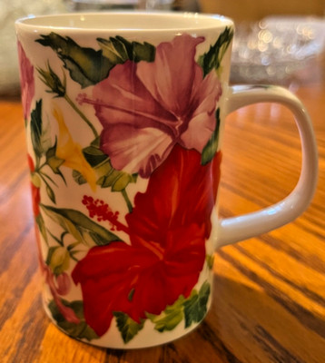 Vintage Dunoon Seychelles Fine Bone China Coffee Tea Mug Made in England
