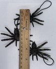 (3) Prank Rubber Black Spiders | Hanging Creepy Halloween Decorations — photo 3