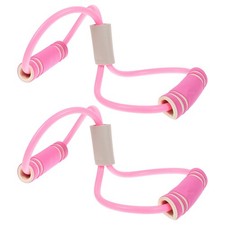 2 Pcs Heavy-duty Latex Resistance Training Elastic Bands for Exercise
