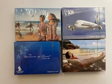 4 x Decks of Rare Singapore Airlines Playing Cards -  Sealed