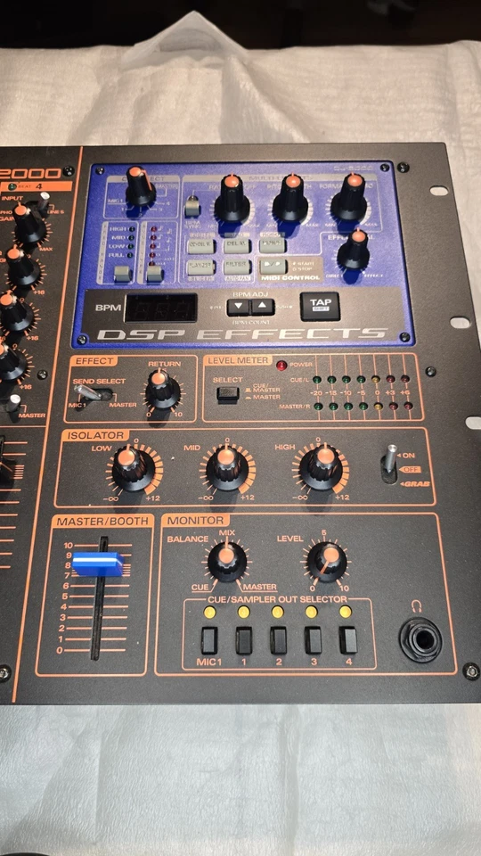 Roland DJ-2000 Professional Analog DJ Mixer 4 Channel DSP Digital Effects Manual - Image 4 of 4