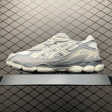 Asics GEL-NYC Oyster Grey Cream Charcoal Gray Ivory Beige 1201A789-103