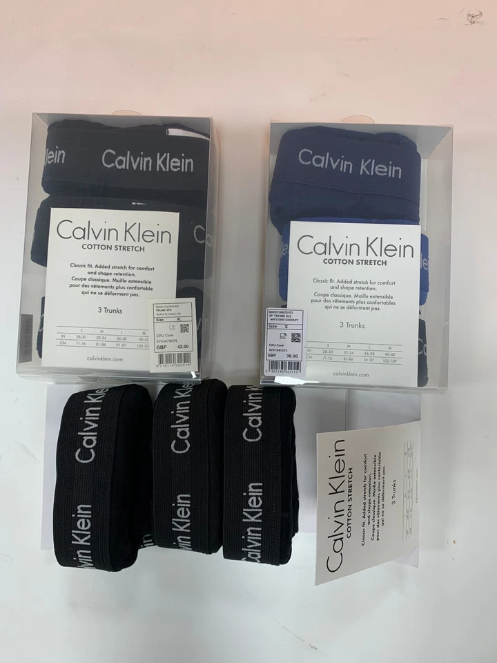 Calvin Klein MENS BOXERS TRUNKS 3 Pack SHORTS CLASSIC FIT Black Friday Sale - Image 4 of 4