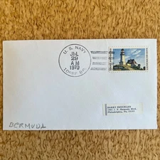 Envelope 1970 U.S. Navy, 10958 Br. Naval Air Station Bermuda Airmail to Phil.