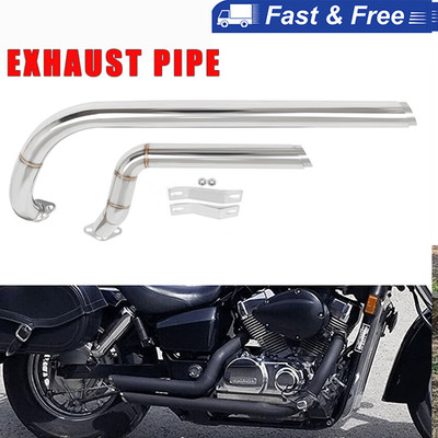 For Honda VT750 Shadow Spirit ACE Aero VT400 Shortshots Staggered Exhaust Pipes