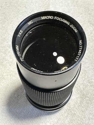 Vivitar 70-210mm f/4.5 MC Macro Focusing Zoom Lens Minolta MD Mount w/ Case