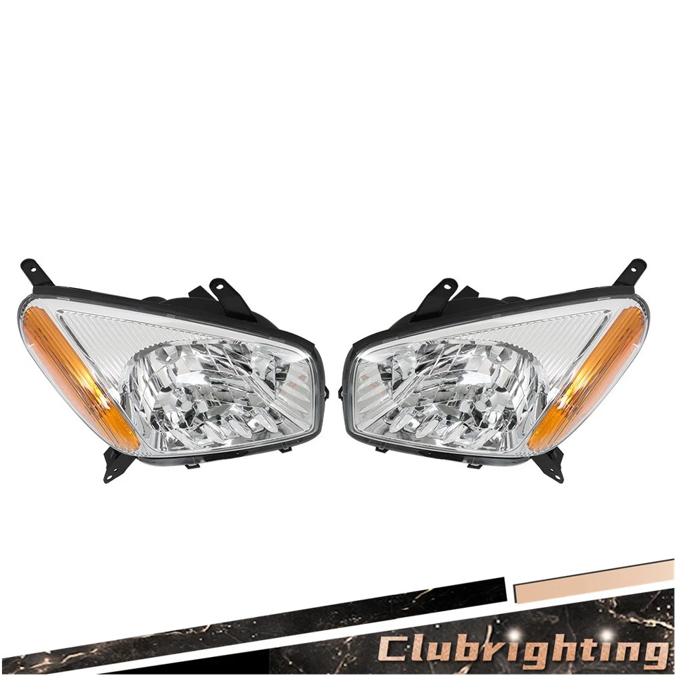 For Toyota RAV4 2001 2002 03 Left&Right SIde Chrome Headlights Assembly Halogen Foto 3 de 4