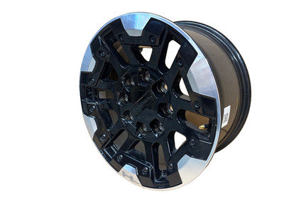 TAKE OFF OEM 18X9'' GMC HUMMER EV WHEEL MACHINED BLACK SINGLE (1) 84806059