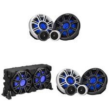 Kicker Marine 2 51MSS65 Premium 6.5" Components  51MWLE104 10" Loaded Encl...