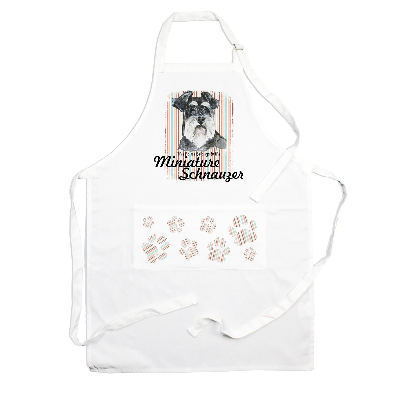 Miniature Schnauzer Apron - Novelty Kitchen Gift for Dog Lovers