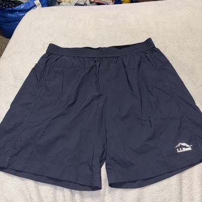 LL Bean Mens Multisport Navy Grey Elastic Waist Hiking Water Size Large