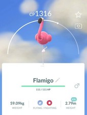 POKEMON GO | Non Shiny Flamigo XXL 2.79m  | N...