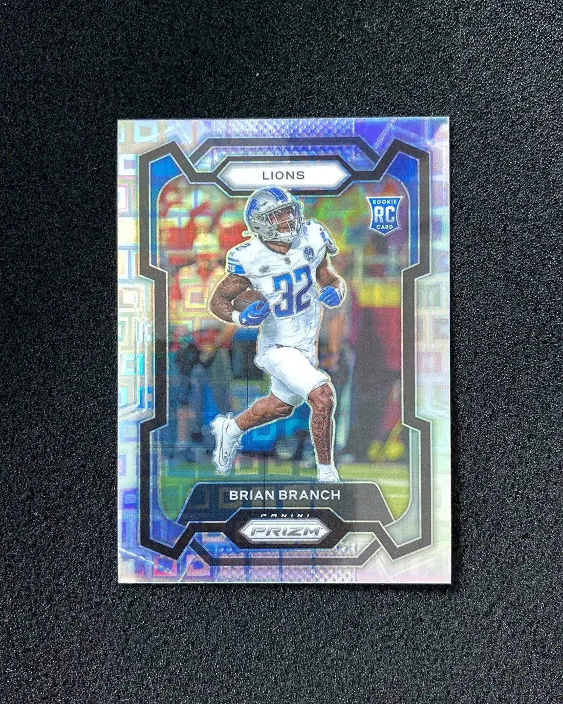 2023 Panini Prizm Brian Branch #328 Pandora 175/400 RC Rookie Lions OH20
