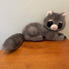 VTG Dakin Raccoon Stuffed Animal- Plush- Trash Panda- Flawed Nose