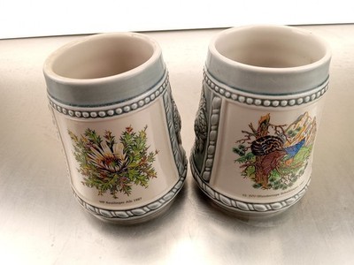 Set Of 2 German Hopfen Und Malz Gott Erhalt's Mug IVV-Wandertage Schelklingen