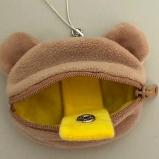 Cute Rilakkuma Earphone Pouch with Strap - Soft Material