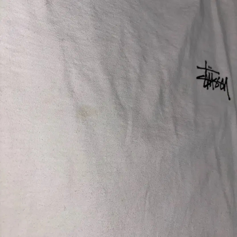 Stussy Basic T-Shirt - White, Men's Casual Tee thumbnail 2