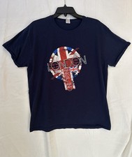 Blue Fruit of the Loom graphic tshirt distres...