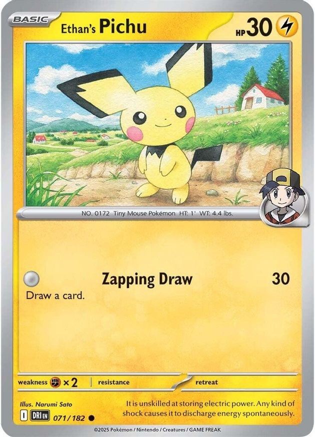 Pokemon Ethan's Pichu (71/261) Destined Rivals NM