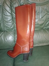 Bottes De Chasse Vintage Red Wing Shoes Années 30-40, Longueur Mollet, Couleur Rouge