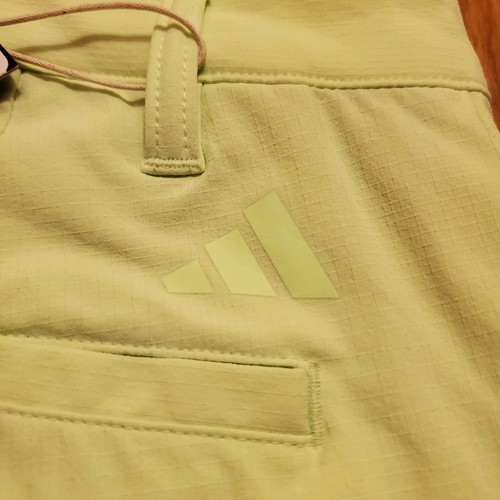 Adidas Golf Shorts Men 32 Neon Green Dobby Tex Spark Performance IU2840 - 第 5/8 張圖片