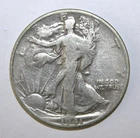 S7 - US Liberty Walking Half Dollar 50 Cents 1941-D Fine / Very Fine Silver Coin