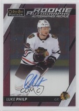 2023-24 O-Pee-Chee Platinum Rookie Auto Matte Pink Luke Philp #R-LP Auto 1t8l