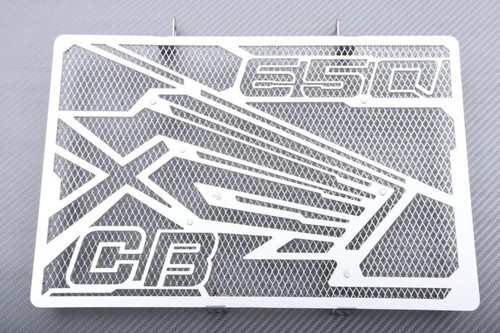 Protezione Radiatore In Alluminio Per Honda CB650R 2019-2024 – Nero, Forata Per Flusso D'aria E Protezione Da Detriti