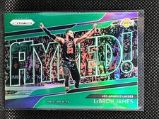 Lebron James 18-19 Prizm Prizm Green Get Hyped Lakers Cavs NBA Champion